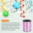 thumbnail image 3 of 500 Yards Metallic Curling Ribbon Shiny Crimped Balloon String 5mm for Christmas Florist Decoration Gift Wrapping Pink, 3 of 6