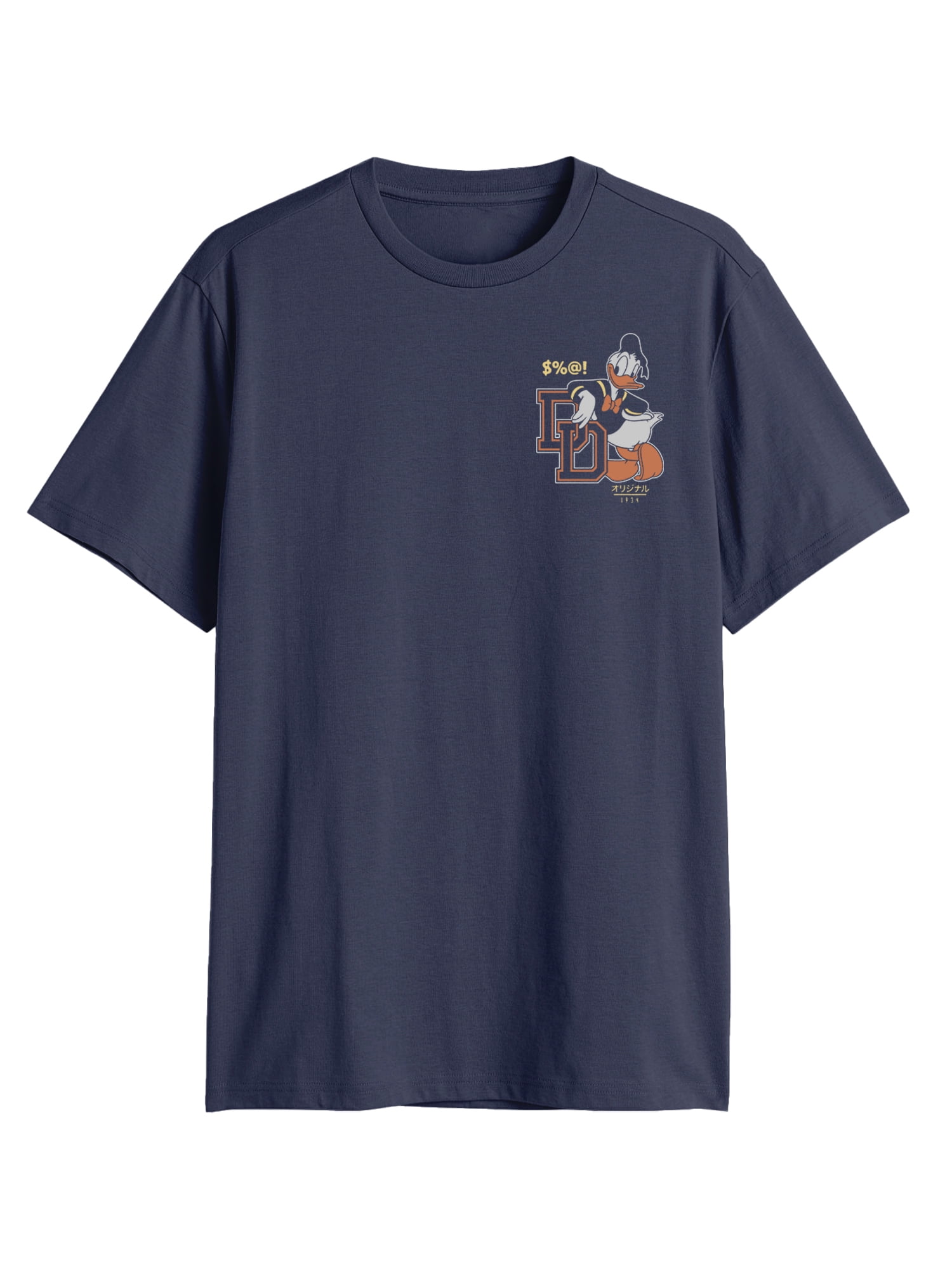 Disney, Mens Graphic Tee, Donald Duck Collegiate, Sizes S-3XL