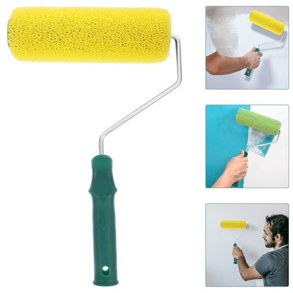 ORDDIART Textured Paint Roller for Exterior Wall Painting, Yellow Roller, 34x21x6.8 cm, Home Improvement Tool