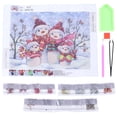 thumbnail image 1 of Pintura de diamantes de imitación, 30x40cm, muñeco de nieve, impermeable, exquisitos colores brillantes, alivio de presión, Kits de arte de diamantes de imitación antioxidantes, 1 of 8