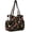 Black Retro Flower, variant on Multiple Pockets Corduroy Bag, Large Tote Bag for Women, Ladies Bag Casual Hobo Handbags(Retro Flower)