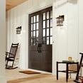thumbnail image 7 of Kichler Beacon Square 12" 1 Light Olde Bronze Outdoor Wall Sconce with Clear Hammered Glass, 7 of 7