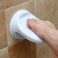 thumbnail image 4 of LEEYNEER White Shower Stool  Shaving Legs Step Sucker Pedals Office, 4 of 5