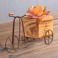 thumbnail image 4 of Cesta para bicicleta Zulema Madera Florero Cesta, 4 of 5