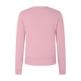 thumbnail image 4 of HBFAGFB Cardigan pour Femmes Col Rond à Boucle Chandail Tricoté Polyvalent Vestes à Manches Longues Rose Taille TG, 4 of 5