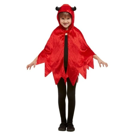 Red and Black Devil Unisex Child Halloween Cape Costume Accessory - One