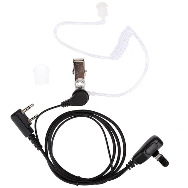 Auriculares de tubo acústico de 2 pines para walkie-talkies, para radios bidireccionales Retevis Kenwood Baofeng