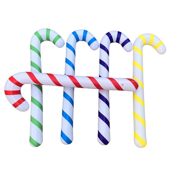 xiaxaixu Canne à Sucre Gonflable de Noël, Ballon de Vacances pour Décoration Intérieure et Extérieure pour Fête