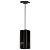 ET2 Lighting - Rampart - 12W 2 LED Outdoor Pendant-11.75 Inches Tall and 5.5