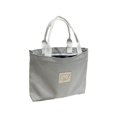 thumbnail image 3 of Bolso de lona para mujer Salvador ligero con cremallera tipo cubo gris, 3 of 10