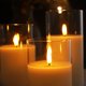 thumbnail image 5 of Velas sin llama Eywamage de cristal transparente con mando a distancia, juego de 3, 5 of 7