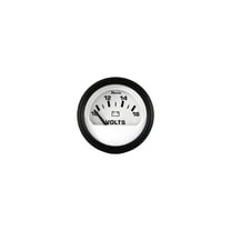 Faria 12911 Euro Voltmeter (10-16 VDC) - 2", White