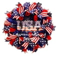 thumbnail image 2 of 250th Anniversary Patriotic Wreath, 2026 New Memorial Wreaths for Front Door, Red White and Blue Wreath All-Weather Farmhouse Outdoor Holiday Decoration, 2 of 7