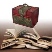 Rvaymup European Style Wooden Trunk for Collectibles Home Decoration and Small Objects