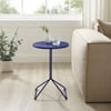 Gap Home Minimalist Round Metal Side Table, Blue