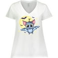 thumbnail image 3 of Inktastic Halloween Bat Women's Plus Size V-Neck T-Shirt, 3 of 5