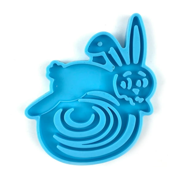 Teissuly Easter Keychain Keyring Pendant Epoxy Resin Molds Easter Silicone Mould Teissuly WER202401276045