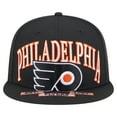 thumbnail image 2 of Men's New Era Black Philadelphia Flyers Oversized Vintage Arch 59Fifty Fitted Hat, 2 of 5