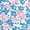Blue and Pink Small Flowers, variant on Sheer Knee High Stockings for Women White Flowers