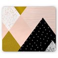 thumbnail image 1 of Geometric Mouse Pad, Abstract Composition Hand Drawn Vintage Texture Dots Lines Triangles Modern Art, Rectangle Non-Slip Rubber Mousepad, Multicolor, by Ambesonne, 1 of 2