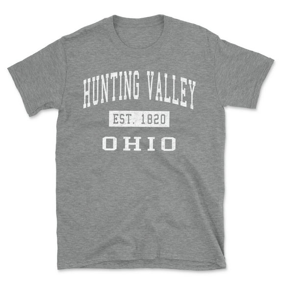 Hunting Valley Ohio Classic Established Men's Cotton T-Shirt