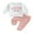 Pink, variant on Wassery Toddler Baby Girls Fall Winter Clothes 3M 6M 12M 2T 3T Kids Girls Letter Crewneck Long Sleeve Letter Embroidery Pullover Top Jogger Long Pant Sets