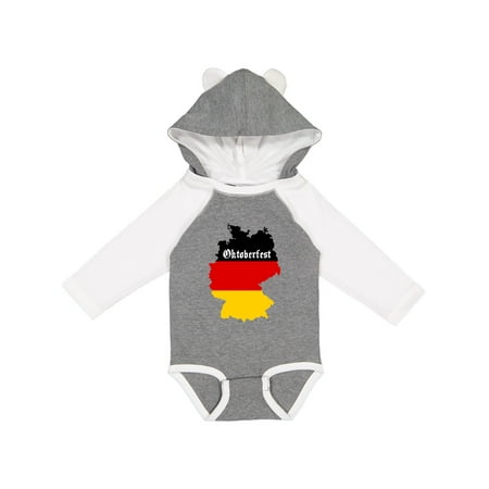 

Inktastic Oktoberfest Germany Map Flag 2 Gift Baby Boy or Baby Girl Long Sleeve Bodysuit