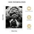 thumbnail image 2 of Nawypu Black and White Canvas Wall Art Print Steam Train Roaming on The Tracks Smokey Train Scenery Poster Decorative Painting for Living Room, Bedroom, Office, 2 of 5