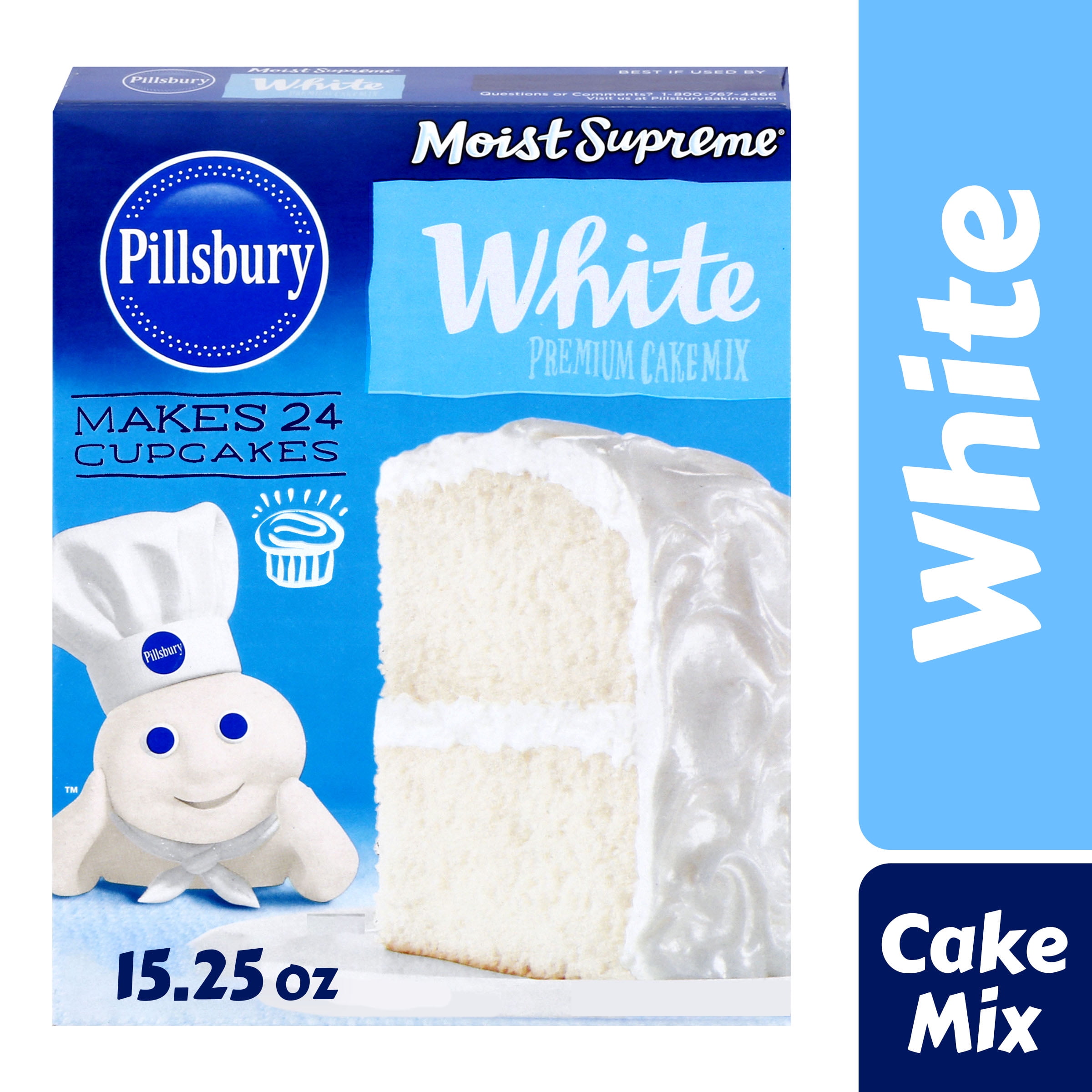 Pillsbury Moist Supreme Premium White Cake Mix, 15.25 Oz - Walmart.com