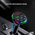 thumbnail image 7 of HBYJLZYG Car Accessories Bluetooth Fm Transmitter for Car 7 Color Led Light Bluetooth Car Adapter with 5V/3.1A Charging Handsfree Car Kit with Usb Charging Car Charger Mp3 Player, 7 of 7