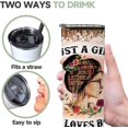 thumbnail image 2 of 20oz Skinny Tumbler With Lid and Straw，Gifts for Woman，Mom Birthday Gifts，Travel Mug For Friends, Stainless Steel, Double Wall, Vacuum Sealed Travel Mug (Just a Girl Who Loves Books), 2 of 6