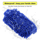 thumbnail image 3 of Guantes de felpa de chenilla para limpieza de coche, herramientas de limpieza de coche de doble cara gruesas, guantes de lavado de coches de fibra ultrafina, 1/2 Uds., 3 of 5