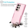 thumbnail image 5 of Galaxy S24 Ultra Case, Takfox Samsung Galaxy S24 Ultra 6.8" Sturdy Case[Tmajor] Shock Absorbing Impact Defender Slim Cover Shell with Plastic Outer & Rubber Silicone Inner [Rose Gold], 5 of 9