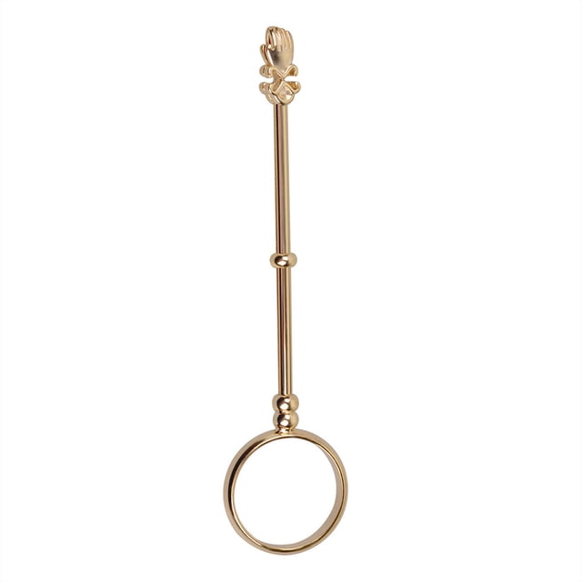 Naiovety Porta cigarrillos Personalidad Vintage Decoraciones para fumar Anillos de dedo Moda Elegante Coleccionables Soporte de mano de metal encendedores Oro Nº 16 (S) Naiovety HA061670-01