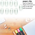 thumbnail image 3 of 40Pcs Creative Paper Clips,  Love Heart Shaped Decorative Cute Bookmark Metal Paperclips For Documents, 3 of 8