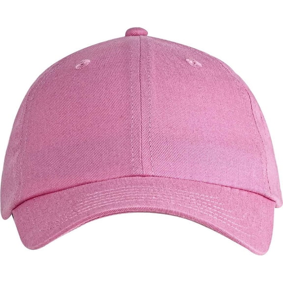 Big Accessories BX001Y Youth Brushed Twill Unstructured Cap - PINK