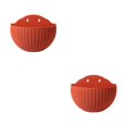 thumbnail image 2 of Maytalsory Wall Plastic Pot For Easy Installation And Wide Usage ABS Plastic Flowerpot Flower Pot Widely Used Drainage Red 2Set, 2 of 6