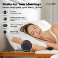thumbnail image 2 of Sonic Alert Grey/Red Sonic Bomb Junior Alarm Clock with Bed Shaker - Vibrating Alarm Clock for Heavy Sleepers, 2 of 8
