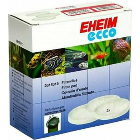 - Fine Filter Pads for Ecco Canister Filters, 3 Filters Per Pack, For use with the Eheim Ecco Models: 2232, 2234, and 2236 By Eheim