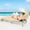 Beige, variant on Cotton Paradise, Lounge Chair Towel, 100% Cotton Chaise Lounge Towel with Pocket, Oversized Pool Towel, 30*86 inches Pool Chair Towel, Beige