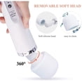 thumbnail image 3 of Casewin 10 Speeds Cordless Powerful Handheld Massager with Strong Vibrations, USB Rechargeable Handheld Personal Body Massager for Muscle Aches and Sports Recovery (White), 3 of 7