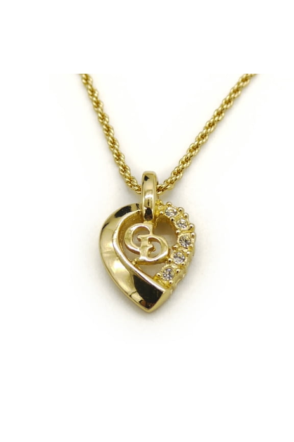 Pre-Owned Christian Dior pendant necklace rope chain (Good)
