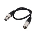 thumbnail image 2 of Cable de audio para micrófono blindado XLR macho a conector de micrófono de 3 pines, 0,5 m, 2 of 5