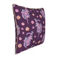 thumbnail image 2 of Fotbe Snake And Flower Pattern Velvet Decorative Throw Pillow Covers with Elegant Piping, Soft Plush Cushion Cover for Sofa, Bed, Car, Office-20"x20", 2 of 8
