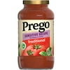 Prego Sensitive Recipe Low FODMAP Traditional Spaghetti Sauce, 23.75 oz Jar