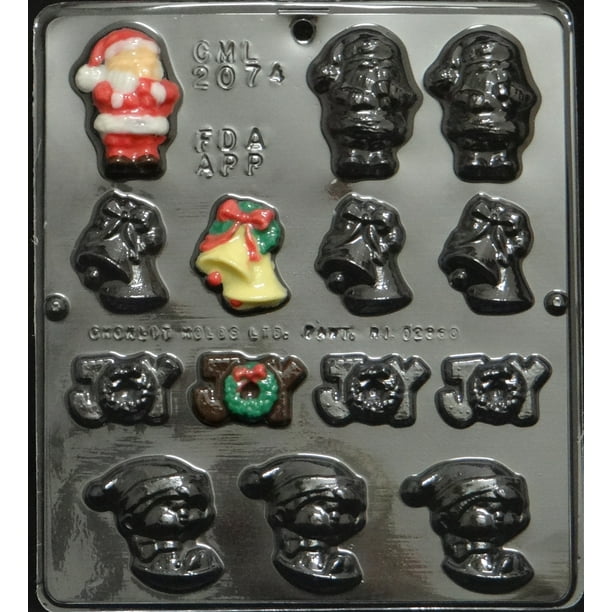 2074 Christmas Assortment Chocolate Candy Mold