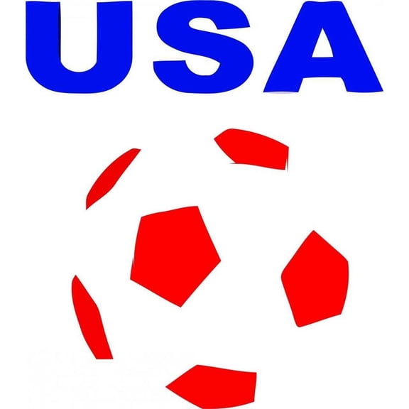 Usa Soccer Picture Art Living Room Peel & Stick Sticker - Vinyl Wall Decal