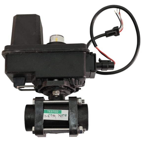 TEEJET 12V BALL VALVE - 2 WAY VALVE WITH 3/4" FEMALE NPT THREAD - HAS SINGLE POLE SWITCH - 878-344BEC23C