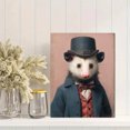 thumbnail image 2 of Toile Murale Anthropomorphique d'Opossum Élégant Style Gentleman 15,75 X 11,81 Pouces, 2 of 8