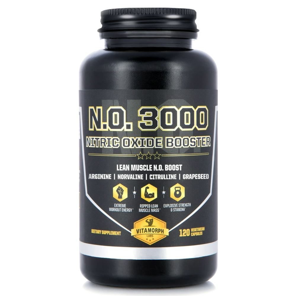 Lean Muscle Nitric Oxide Booster N.O. 3000 with L